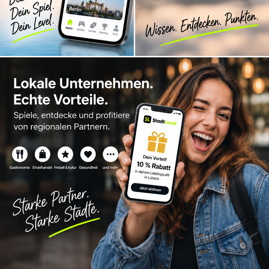 Lokale Unternehmen und Vorteile bei StadtLevel